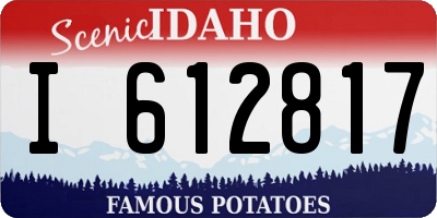 ID license plate I612817