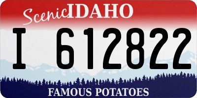ID license plate I612822