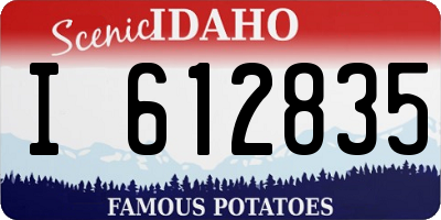 ID license plate I612835