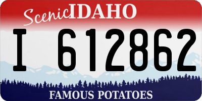ID license plate I612862