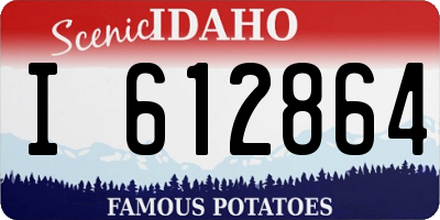 ID license plate I612864