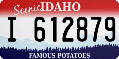 ID license plate I612879