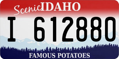 ID license plate I612880