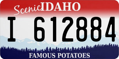 ID license plate I612884