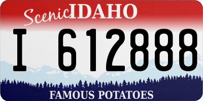 ID license plate I612888