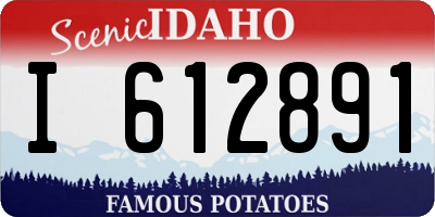 ID license plate I612891
