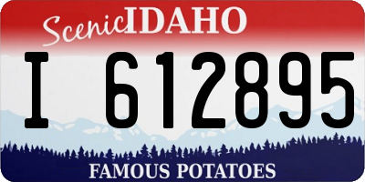 ID license plate I612895