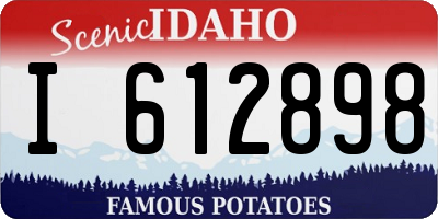 ID license plate I612898
