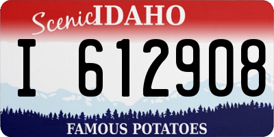 ID license plate I612908