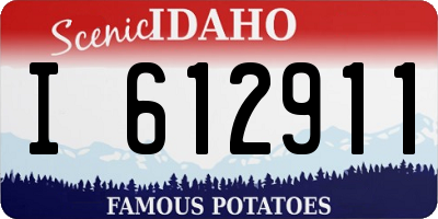 ID license plate I612911