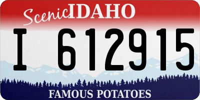 ID license plate I612915