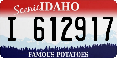 ID license plate I612917