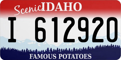 ID license plate I612920