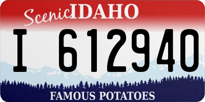ID license plate I612940