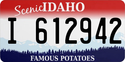 ID license plate I612942