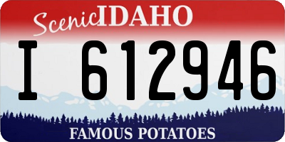 ID license plate I612946
