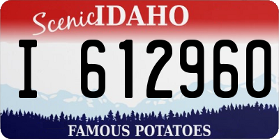 ID license plate I612960