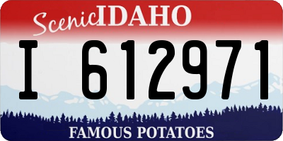 ID license plate I612971