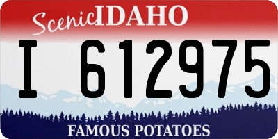 ID license plate I612975