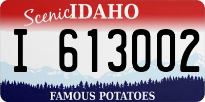 ID license plate I613002