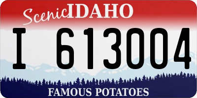 ID license plate I613004