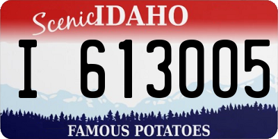 ID license plate I613005