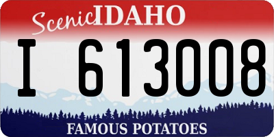ID license plate I613008