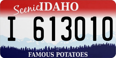 ID license plate I613010