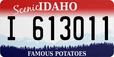 ID license plate I613011