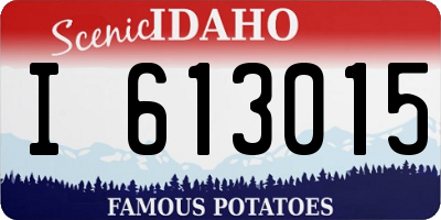 ID license plate I613015