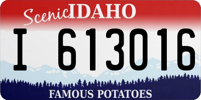 ID license plate I613016