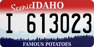 ID license plate I613023