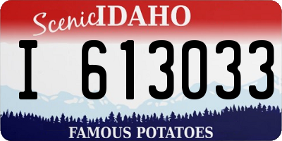 ID license plate I613033