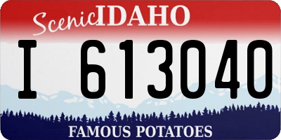 ID license plate I613040