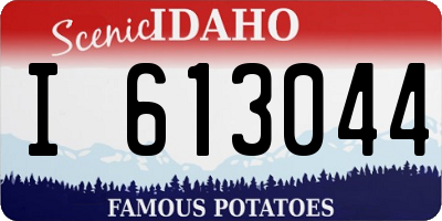 ID license plate I613044