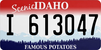 ID license plate I613047