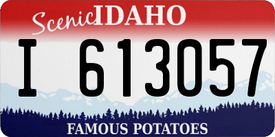 ID license plate I613057