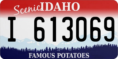ID license plate I613069