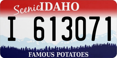 ID license plate I613071