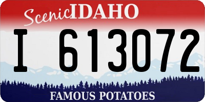 ID license plate I613072