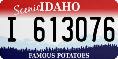 ID license plate I613076