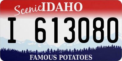 ID license plate I613080