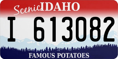 ID license plate I613082