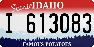 ID license plate I613083