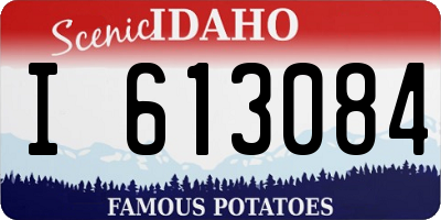 ID license plate I613084