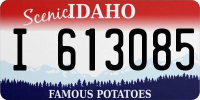 ID license plate I613085