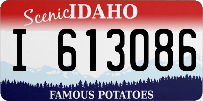 ID license plate I613086