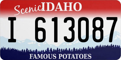 ID license plate I613087