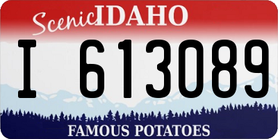 ID license plate I613089