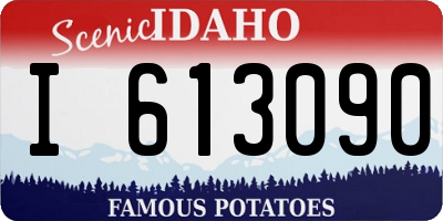 ID license plate I613090